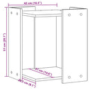 toiletskjuler kattebakke 42x42x51 cm konstrueret træ sonoma-eg