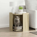 toiletskjuler kattebakke 42x42x51 cm konstrueret træ sonoma-eg