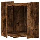 toiletskjuler kattebakke 42x42x51 cm konstrueret træ røget eg