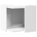 toiletskjuler til kattebakke 53x53x51 cm konstrueret træ hvid