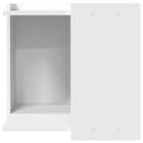 toiletskjuler til kattebakke 53x53x51 cm konstrueret træ hvid