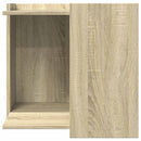 toiletskjuler kattebakke 53x53x51 cm konstrueret træ røget eg