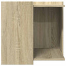 toiletskjuler kattebakke 53x53x51 cm konstrueret træ røget eg