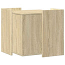 toiletskjuler kattebakke 53x53x51 cm konstrueret træ røget eg