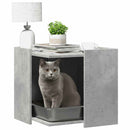 toiletskjuler kattebakke 53x53x51 cm konstrueret træ betongrå