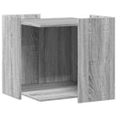 toiletskjuler kattebakke 53x53x51 cm konstrueret træ grå sonoma