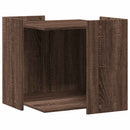 toiletskjuler kattebakke 53x53x51 cm konstrueret træ brunt eg
