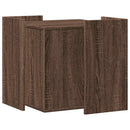 toiletskjuler kattebakke 53x53x51 cm konstrueret træ brunt eg