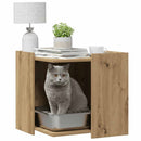 toiletskjuler kattebakke 53x53x51 cm konstrueret træ kunsteg