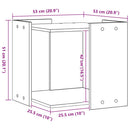 toiletskjuler kattebakke 53x53x51 cm konstrueret træ kunsteg