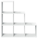 rumdelerreol 3-lags hvid 99x29x99 cm konstrueret træ