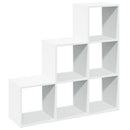 rumdelerreol 3-lags hvid 99x29x99 cm konstrueret træ