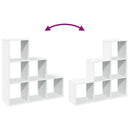 rumdelerreol 3-lags hvid 99x29x99 cm konstrueret træ