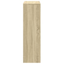 bogreol/rumdeler 99x29x99cm 3niveauer konstrueret træ sonoma-eg