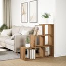bogreol/rumdeler 99x29x99 cm 3 niveauer konstrueret træ kunsteg