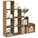 bogreol/rumdeler 131,5x29x131,5 cm konstrueret træ kunsteg