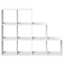 bogreol/rumdeler 137,5x29x103,5 cm konstrueret træ hvid