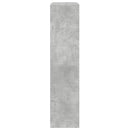 bogreol/rumdeler 137,5x29x103,5 cm konstrueret træ betongrå