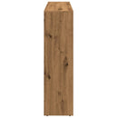 bogreol/rumdeler 137,5x29x103,5 cm konstrueret træ kunsteg