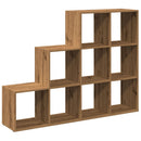 bogreol/rumdeler 137,5x29x103,5 cm konstrueret træ kunsteg