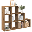 bogreol/rumdeler 137,5x29x103,5 cm konstrueret træ kunsteg