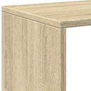 bogreol/rumdeler 123x29x123 cm 3 niveauer konstrueret træ