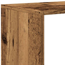 bogreol/rumdeler 123x29x123 cm 3 niveauer konstrueret træ