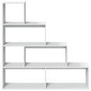 bogreol/rumdeler 143,5x29x143,5 cm konstrueret træ hvid