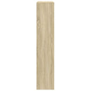 bogreol/rumdeler 143,5x29x143,5 cm konstrueret træ sonoma-eg