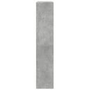 bogreol/rumdeler 143,5x29x143,5 cm konstrueret træ betongrå