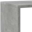 bogreol/rumdeler 143,5x29x143,5 cm konstrueret træ betongrå