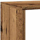 bogreol/rumdeler 143,5x29x143,5 cm konstrueret træ antikt træ