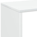 rumdelerreol hvid 69,5x29x69,5 cm konstrueret træ