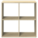 bogreol/rumdeler 69,5x29x69,5 cm konstrueret træ sonoma-eg