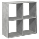 bogreol/rumdeler 69,5x29x69,5 cm konstrueret træ betongrå