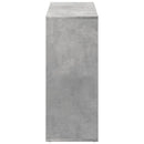 bogreol/rumdeler 69,5x29x69,5 cm konstrueret træ betongrå