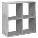 bogreol/rumdeler 69,5x29x69,5 cm konstrueret træ betongrå