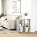 bogreol/rumdeler 69,5x29x69,5 cm konstrueret træ grå sonoma-eg