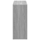 bogreol/rumdeler 69,5x29x69,5 cm konstrueret træ grå sonoma-eg
