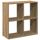 bogreol/rumdeler 69,5x29x69,5 cm konstrueret træ kunsteg