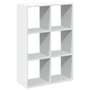 bogreol/rumdeler 69,5x29x103,5 cm konstrueret træ hvid