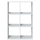bogreol/rumdeler 69,5x29x103,5 cm konstrueret træ hvid