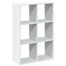 bogreol/rumdeler 69,5x29x103,5 cm konstrueret træ hvid
