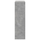 bogreol/rumdeler 69,5x29x103,5 cm konstrueret træ betongrå