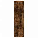 bogreol/rumdeler 69,5x29x103,5 cm konstrueret træ røget eg