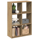 bogreol/rumdeler 69,5x29x103,5 cm konstrueret træ kunsteg