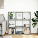 bogreol/rumdeler 102x29x103,5 cm konstrueret træ betongrå