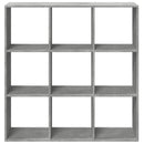 bogreol/rumdeler 102x29x103,5 cm konstrueret træ betongrå