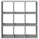 bogreol/rumdeler 102x29x103,5 cm konstrueret træ grå sonoma-eg