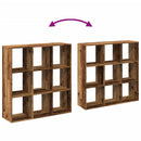 bogreol/rumdeler 102x29x103,5 cm konstrueret træ antikt træ